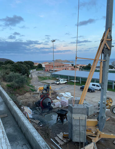 I Mestri, chantier vue la sur Pietra Ile-Rousse